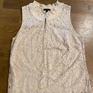 J. Crew Cream Lace Blouse